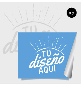 Pegatina rectangular personalizada