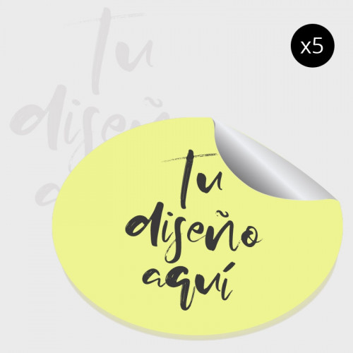 Pegatina ovalada personalizada