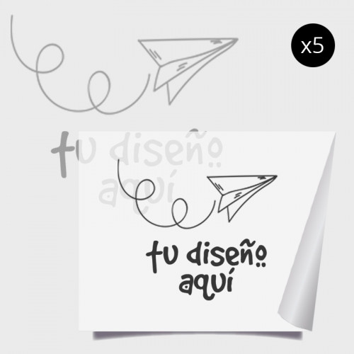 Pegatina transparente rectangular personalizada