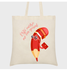 Bolsa tela para la vuelta al cole: lápiz