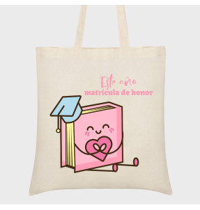 Bolsa tela para la vuelta al cole: matrícula de honor