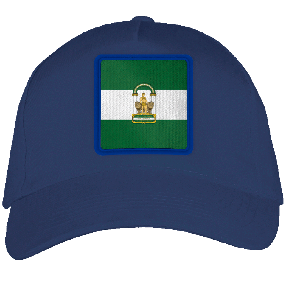 Gorra adulto con parche bandera Andalucía