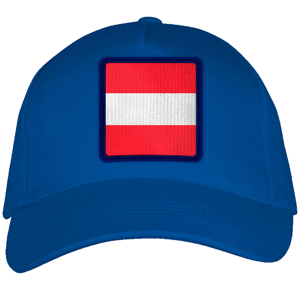 Gorra adulto con parche bandera Austria