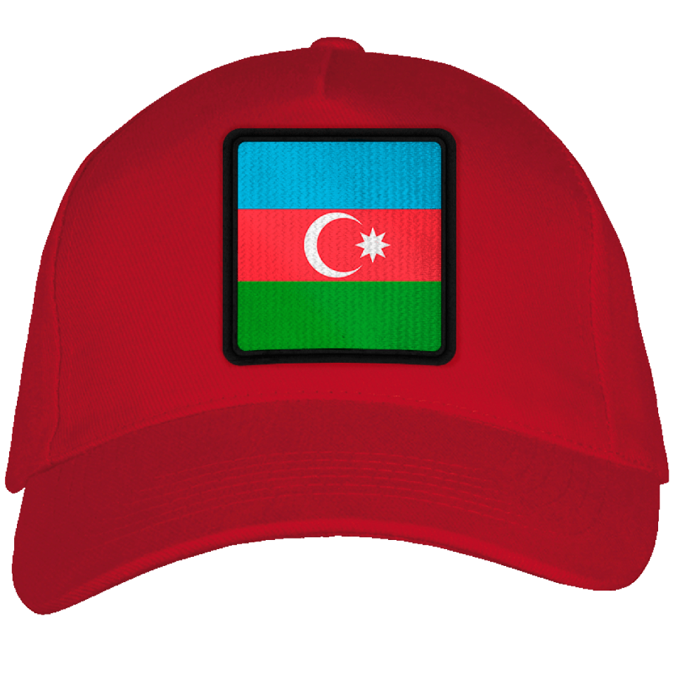 Gorra adulto con parche bandera Azerbaiyan