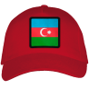 Gorra adulto con parche bandera Azerbaiyan