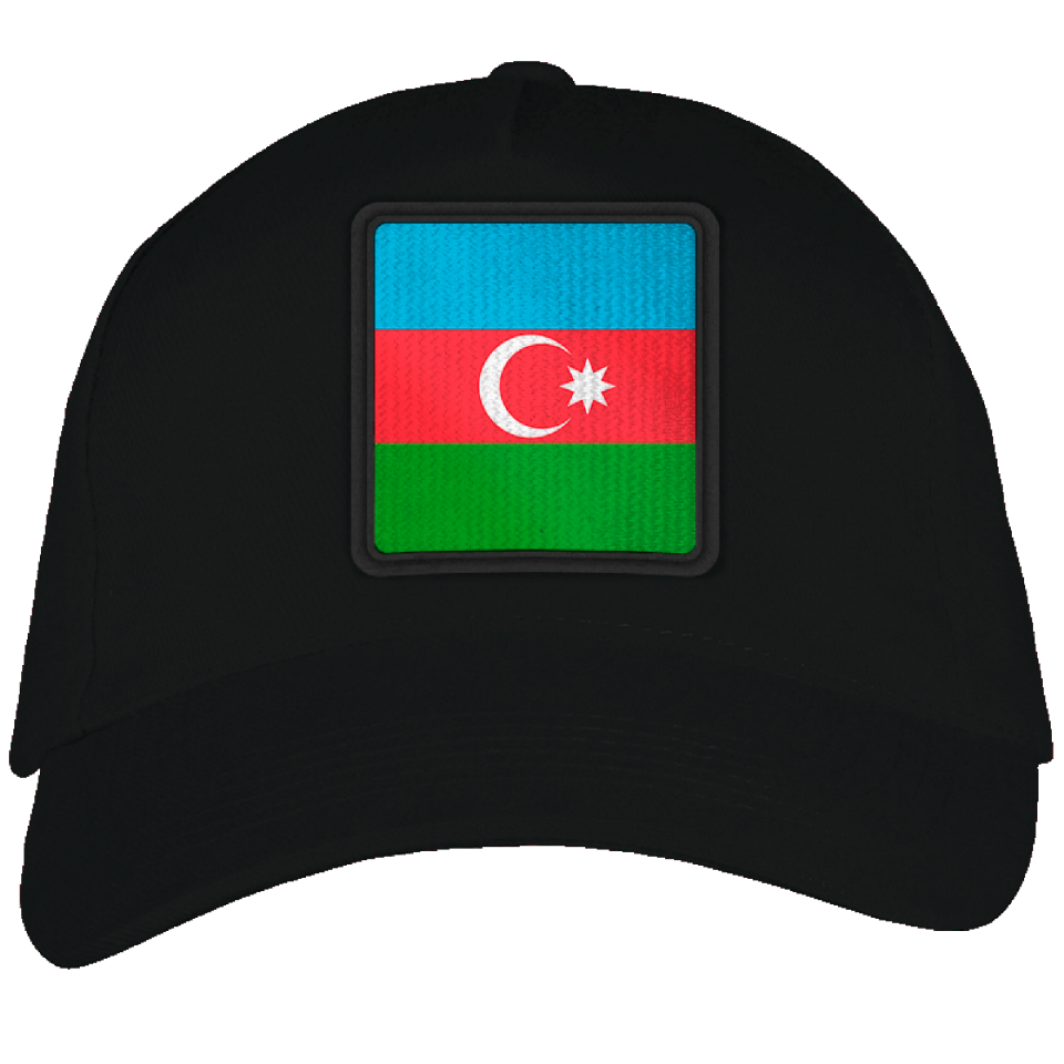 Gorra adulto con parche bandera Azerbaiyan