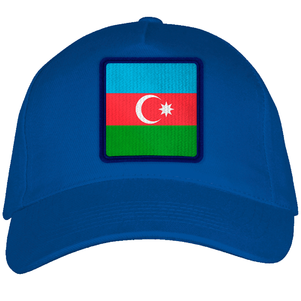 Gorra adulto con parche bandera Azerbaiyan