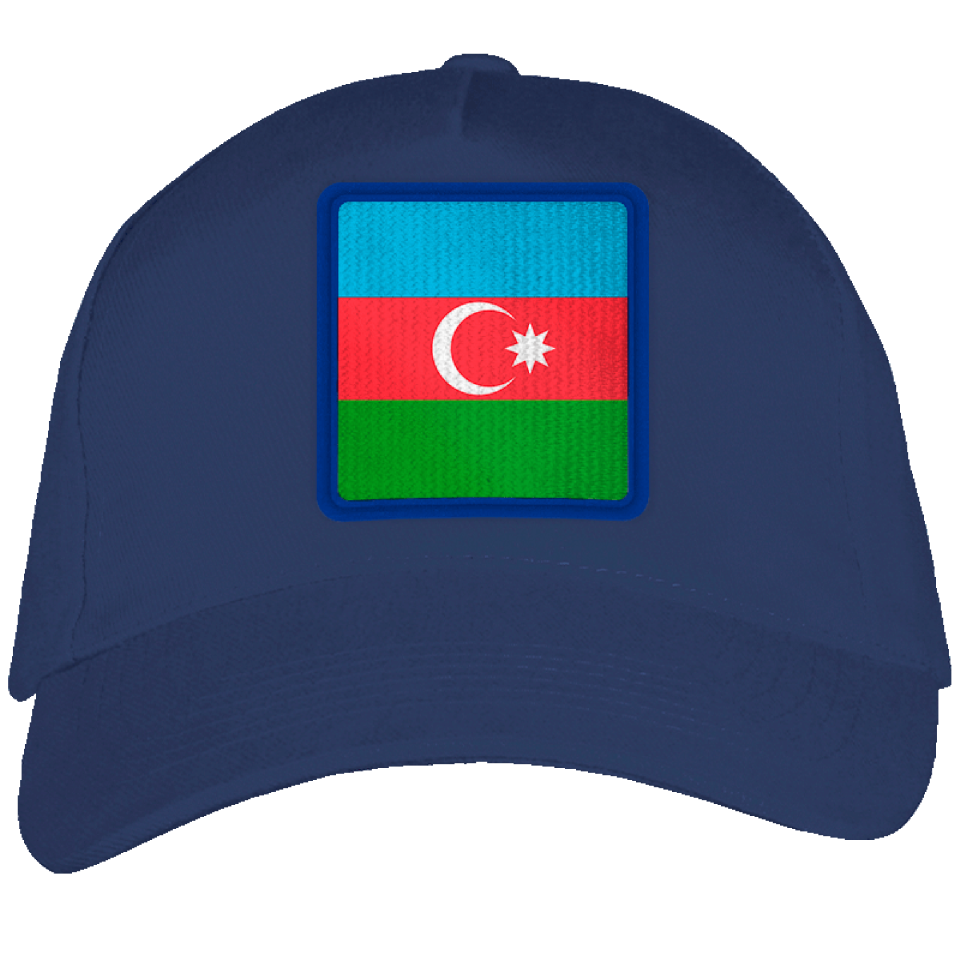 Gorra adulto con parche bandera Azerbaiyan