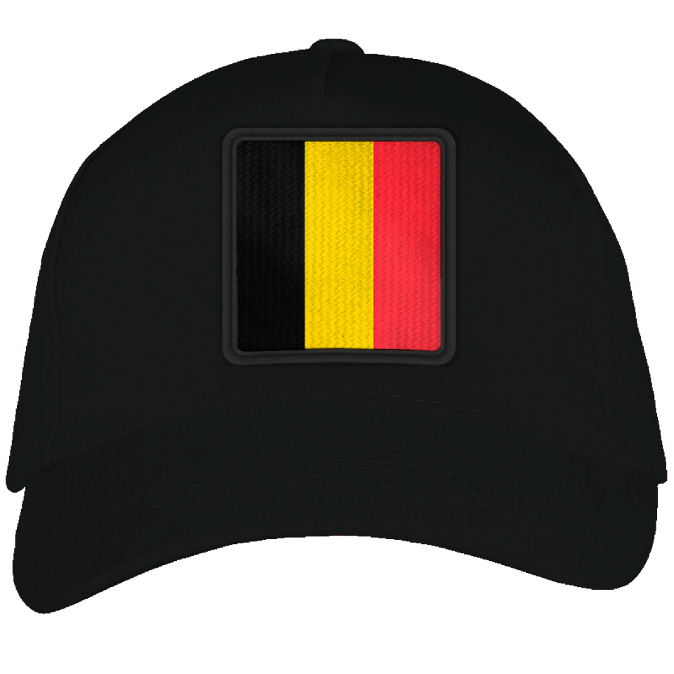 Gorra adulto con parche bandera Bélgica