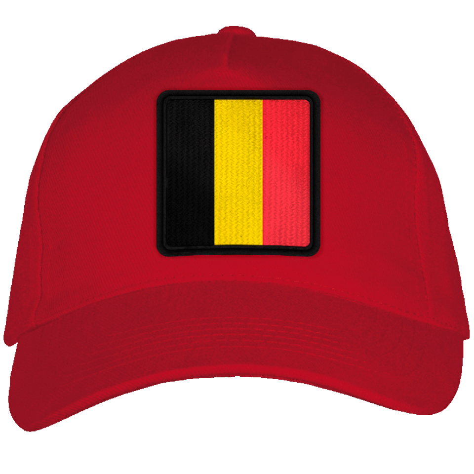 Gorra adulto con parche bandera Bélgica