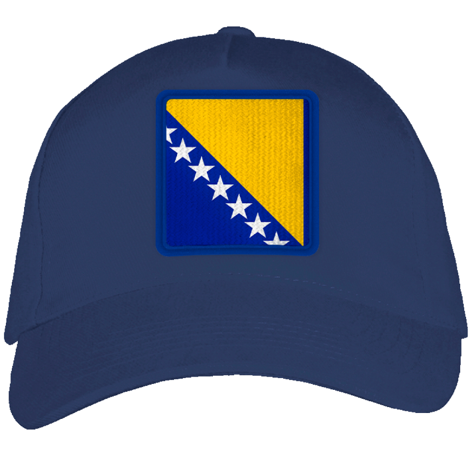 Gorra adulto con parche bandera Bosnia y Herzegovina
