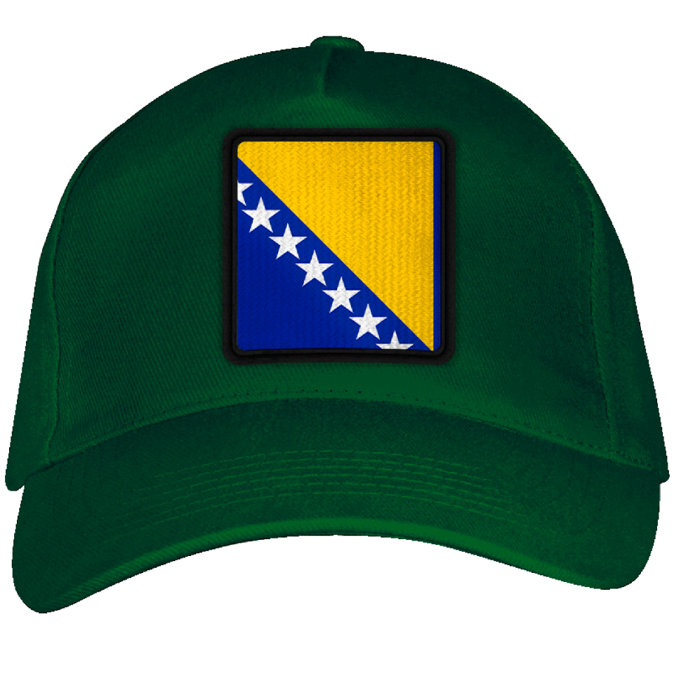 Gorra adulto con parche bandera Bosnia y Herzegovina
