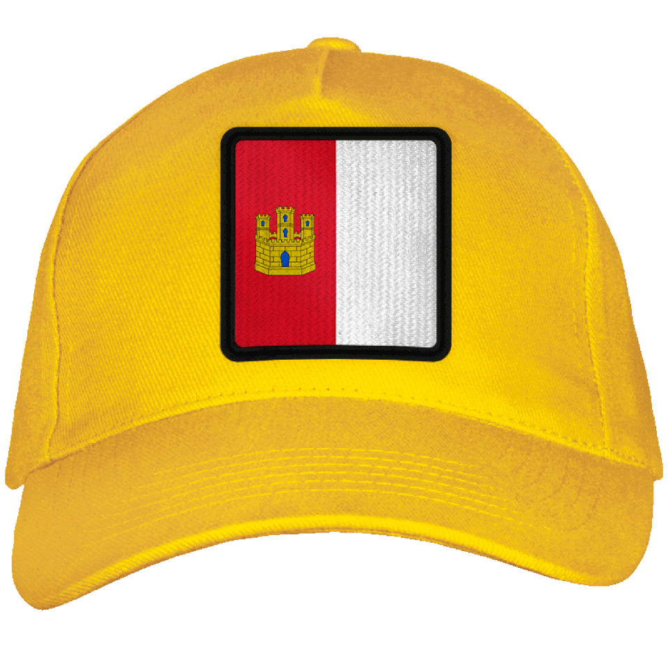 Gorra adulto con parche bandera Castilla la Mancha