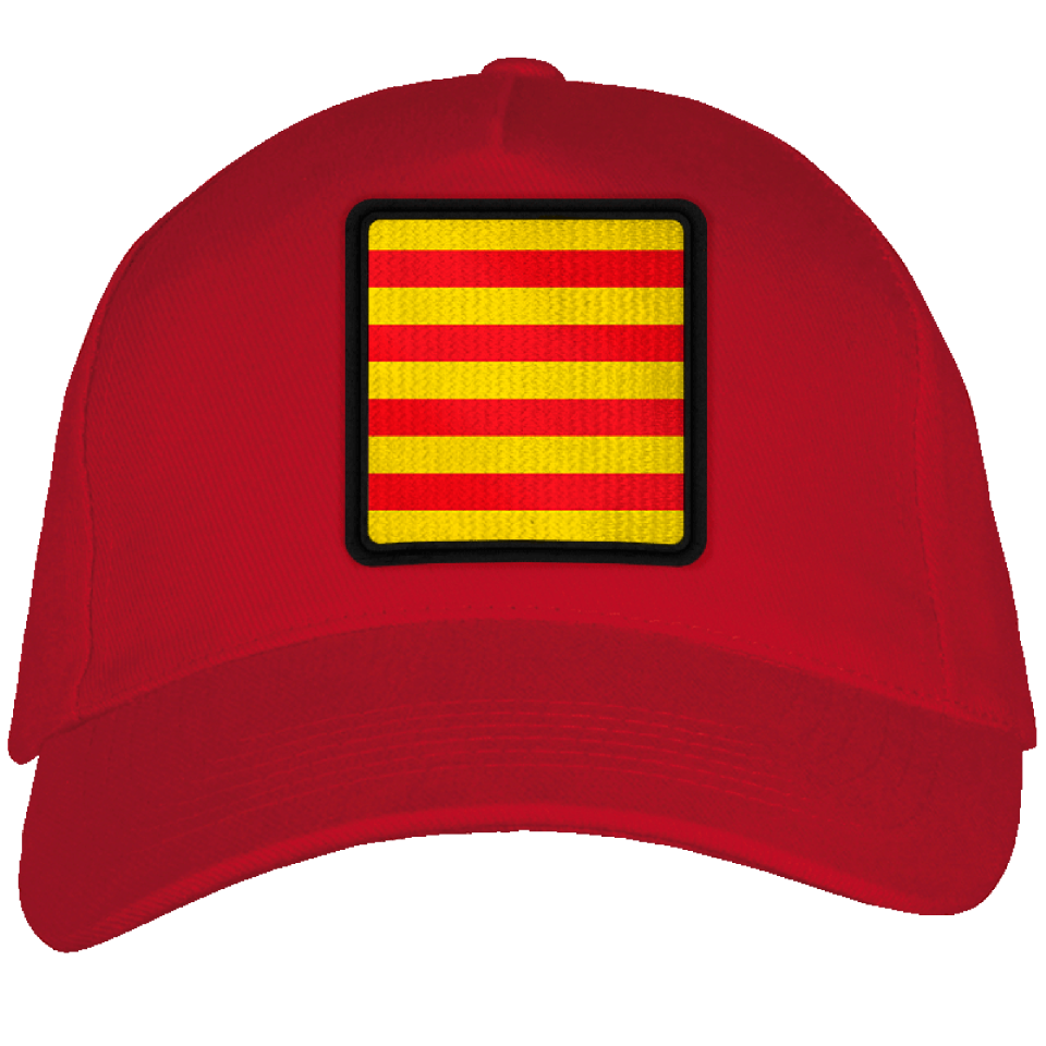 Gorra adulto con parche bandera Catalunya