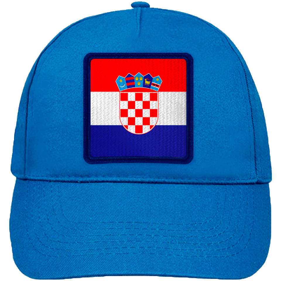 Gorra infantil con bandera Croacia