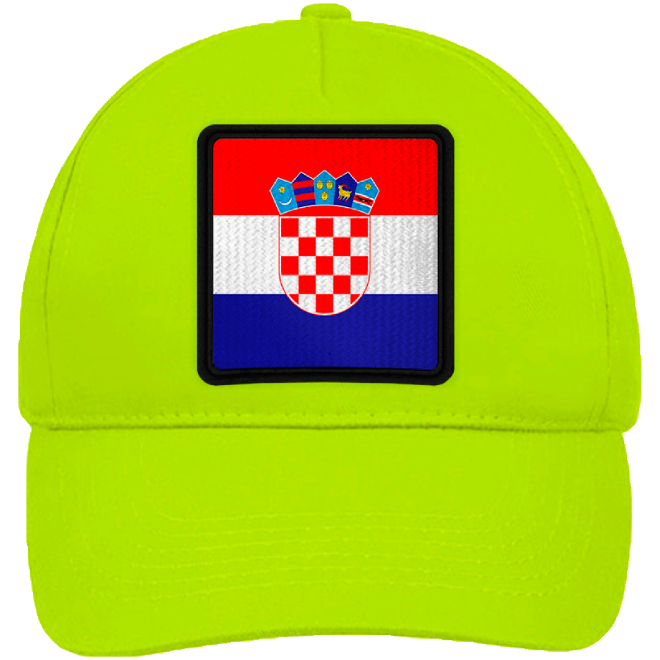 Gorra infantil con bandera Croacia