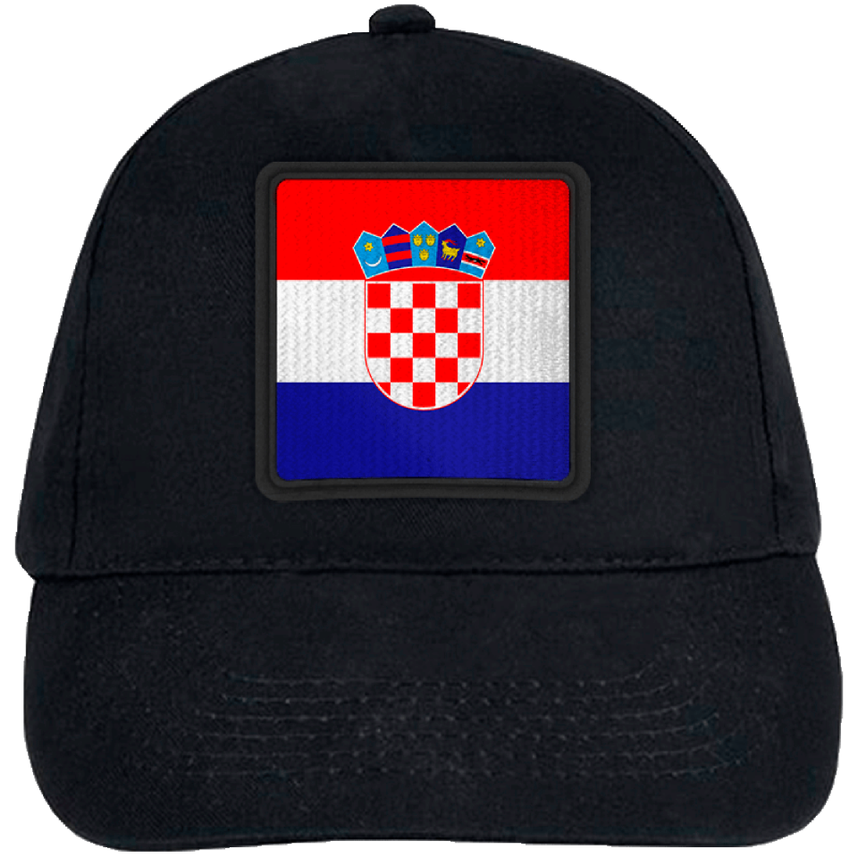 Gorra infantil con bandera Croacia