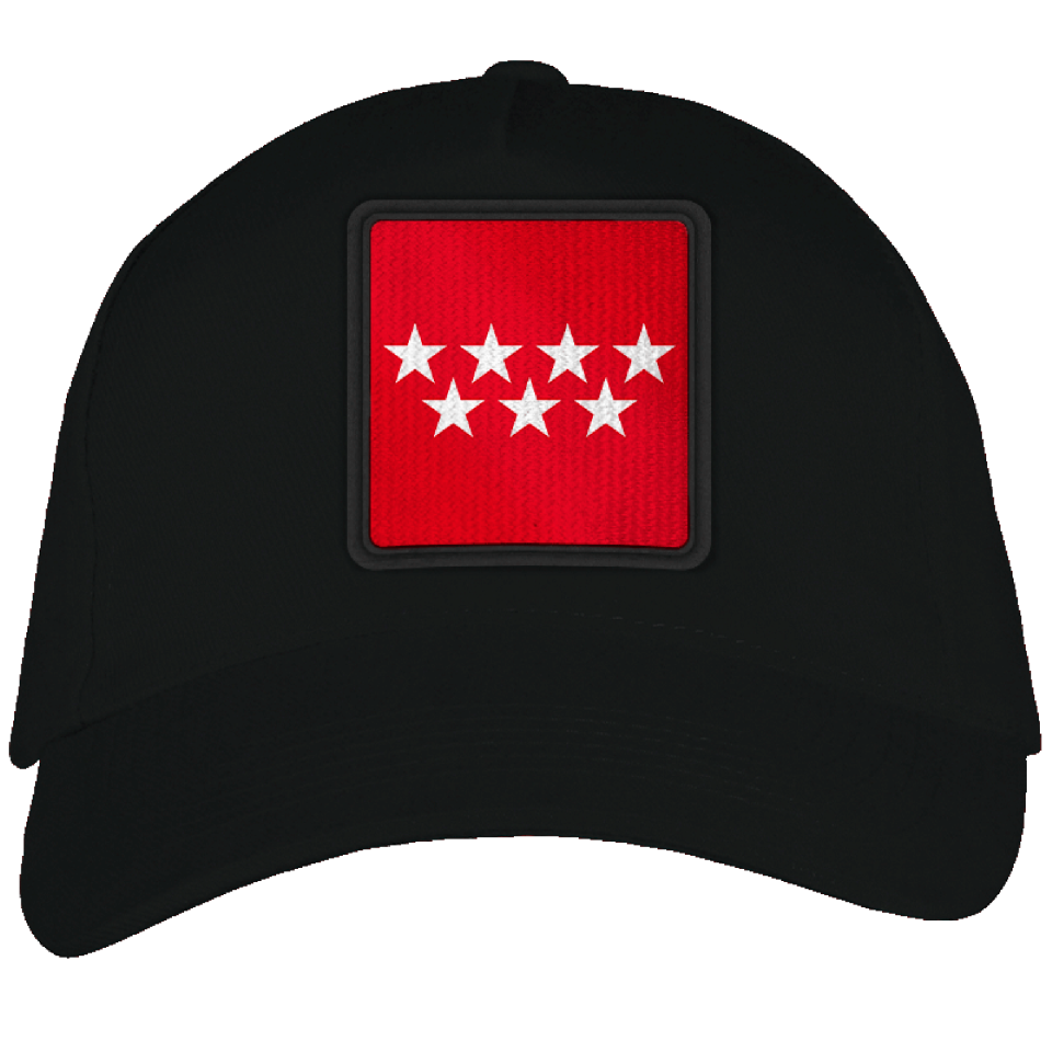 Gorra adulto con parche bandera Comunidad de Madrid