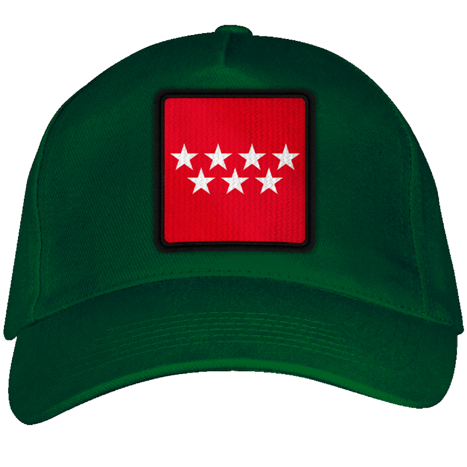 Gorra adulto con parche bandera Comunidad de Madrid