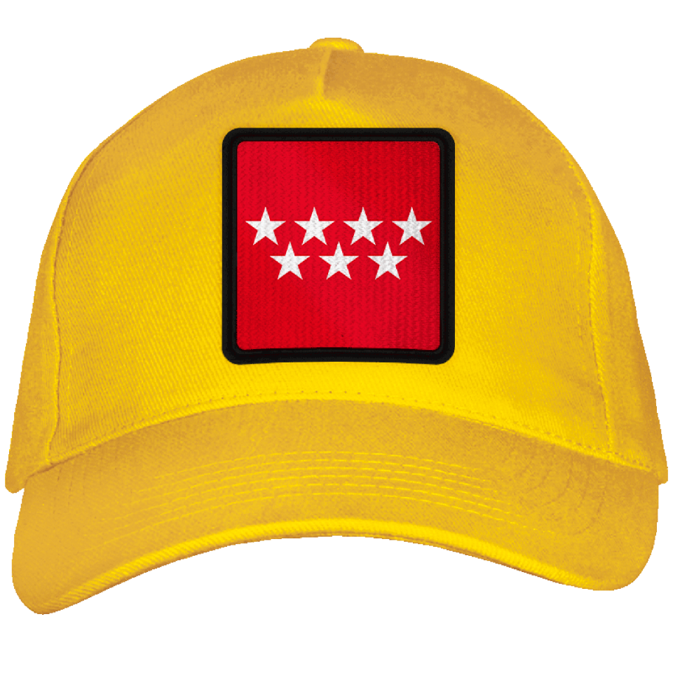 Gorra adulto con parche bandera Comunidad de Madrid