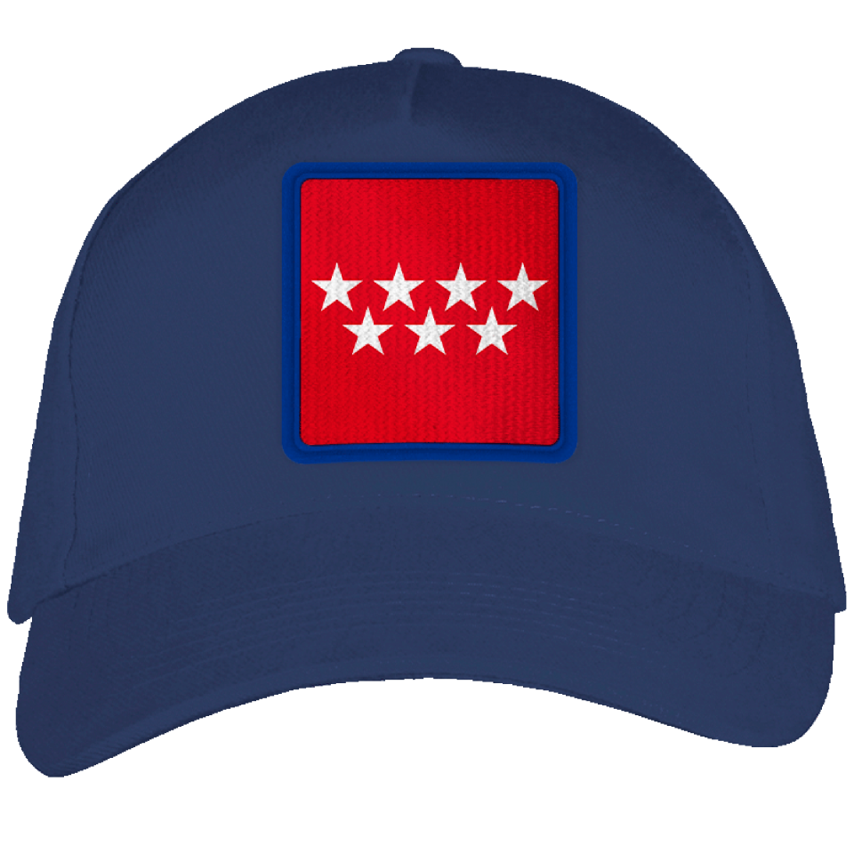 Gorra adulto con parche bandera Comunidad de Madrid