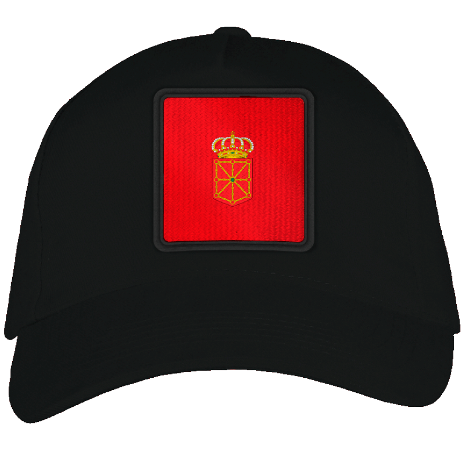 Gorra adulto con parche bandera Comunidad Foral de Navarra