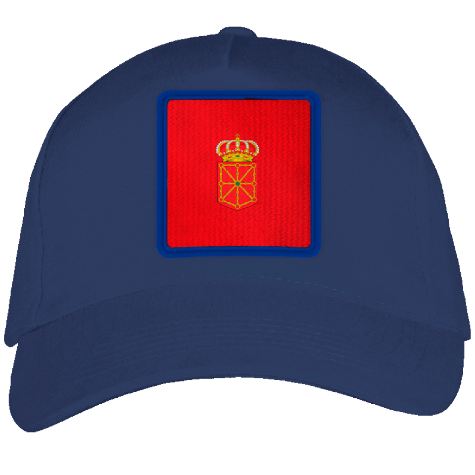 Gorra adulto con parche bandera Comunidad Foral de Navarra