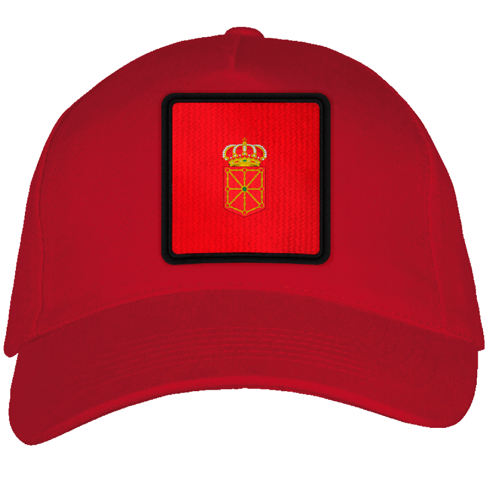Gorra adulto con parche bandera Comunidad Foral de Navarra