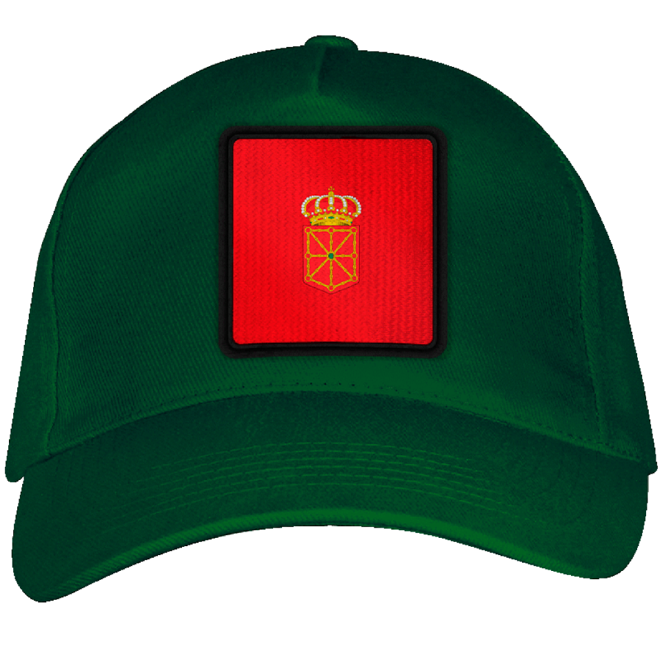 Gorra adulto con parche bandera Comunidad Foral de Navarra