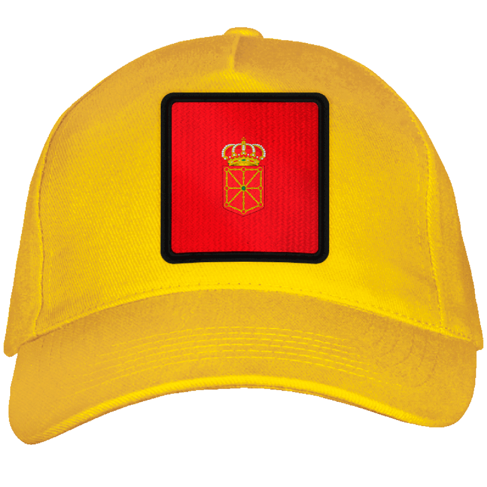 Gorra adulto con parche bandera Comunidad Foral de Navarra