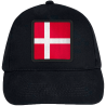 Gorra infantil con bandera Dinamarca