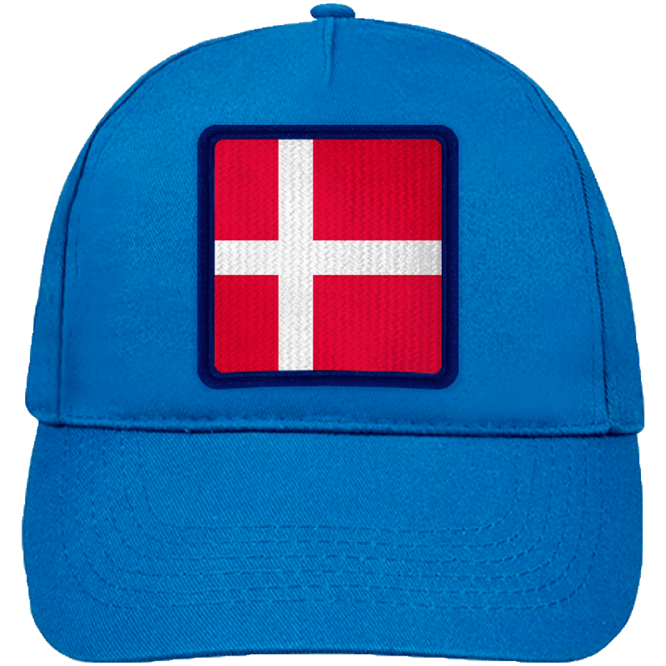 Gorra infantil con bandera Dinamarca