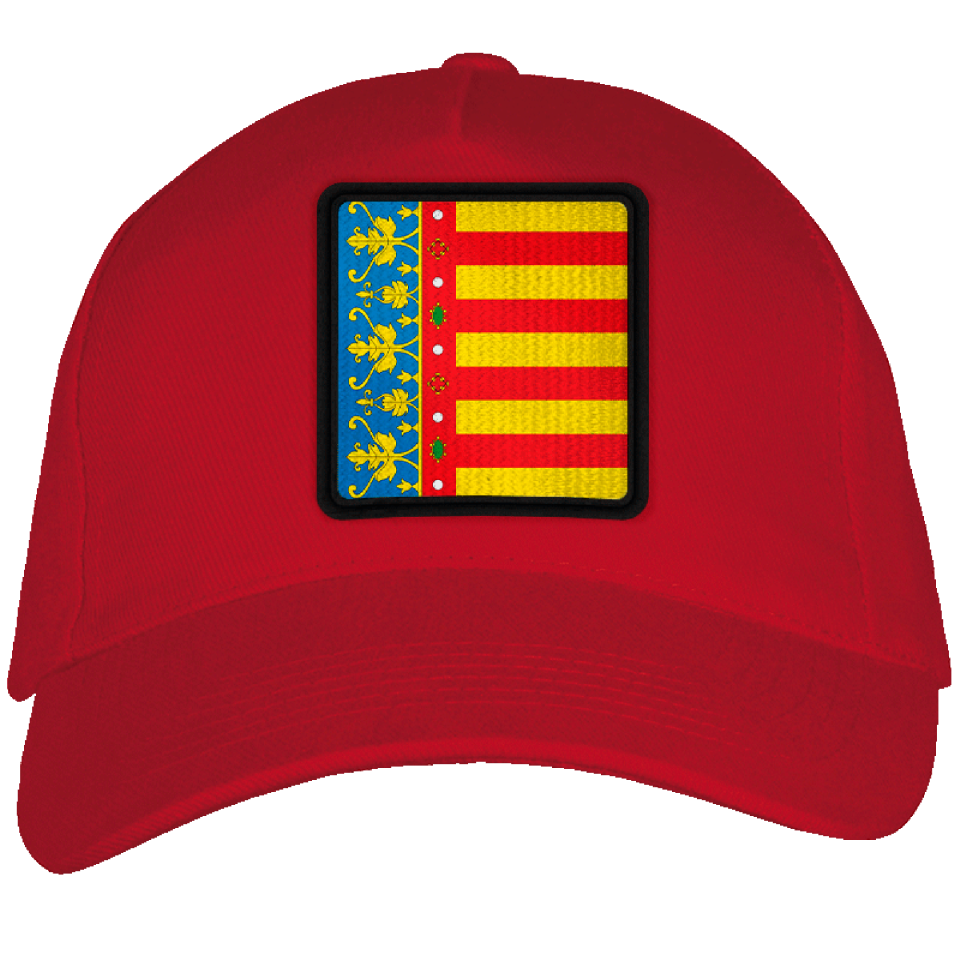 Gorra adulto con parche bandera Comunitat Valenciana