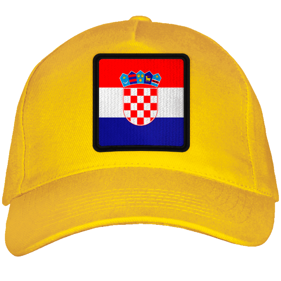 Gorra adulto con parche bandera Croacia