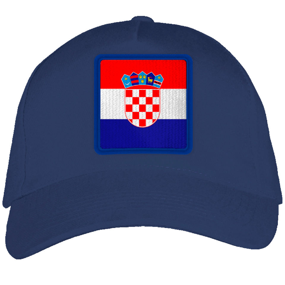 Gorra adulto con parche bandera Croacia