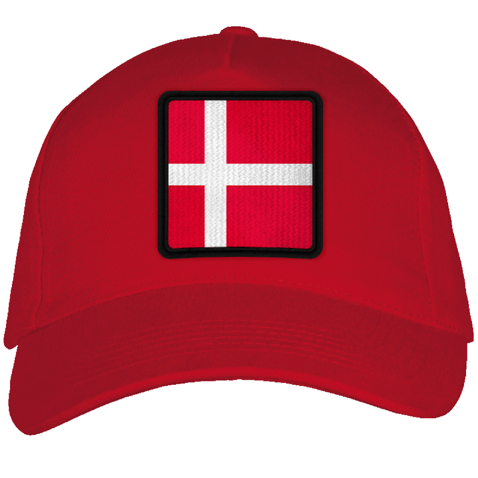 Gorra adulto con parche bandera Dinamarca