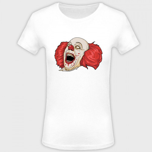 Camiseta mujer halloween: payaso