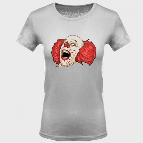 Camiseta mujer halloween: payaso