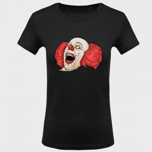 Camiseta mujer halloween: payaso