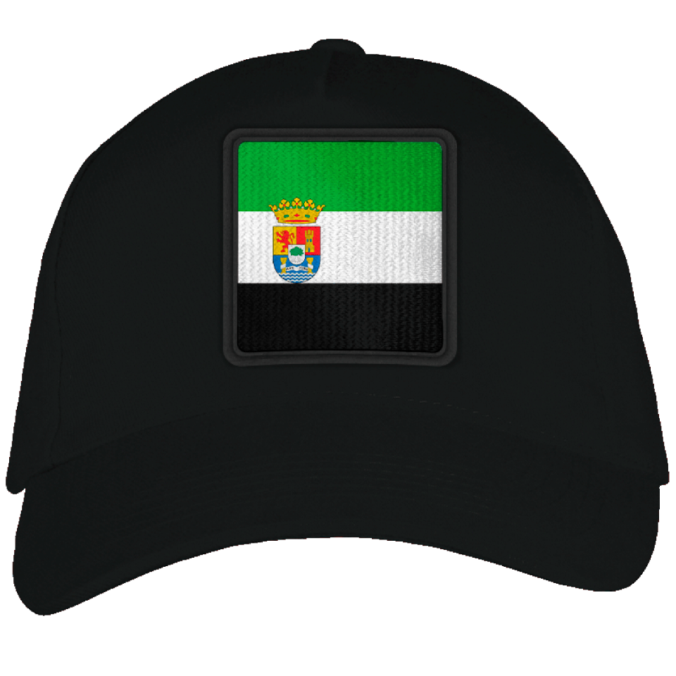 Gorra adulto con parche bandera Extremadura