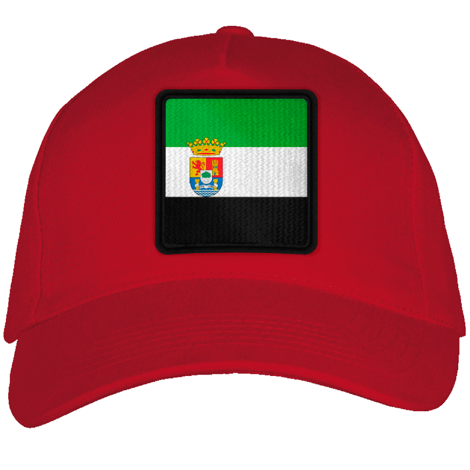 Gorra adulto con parche bandera Extremadura
