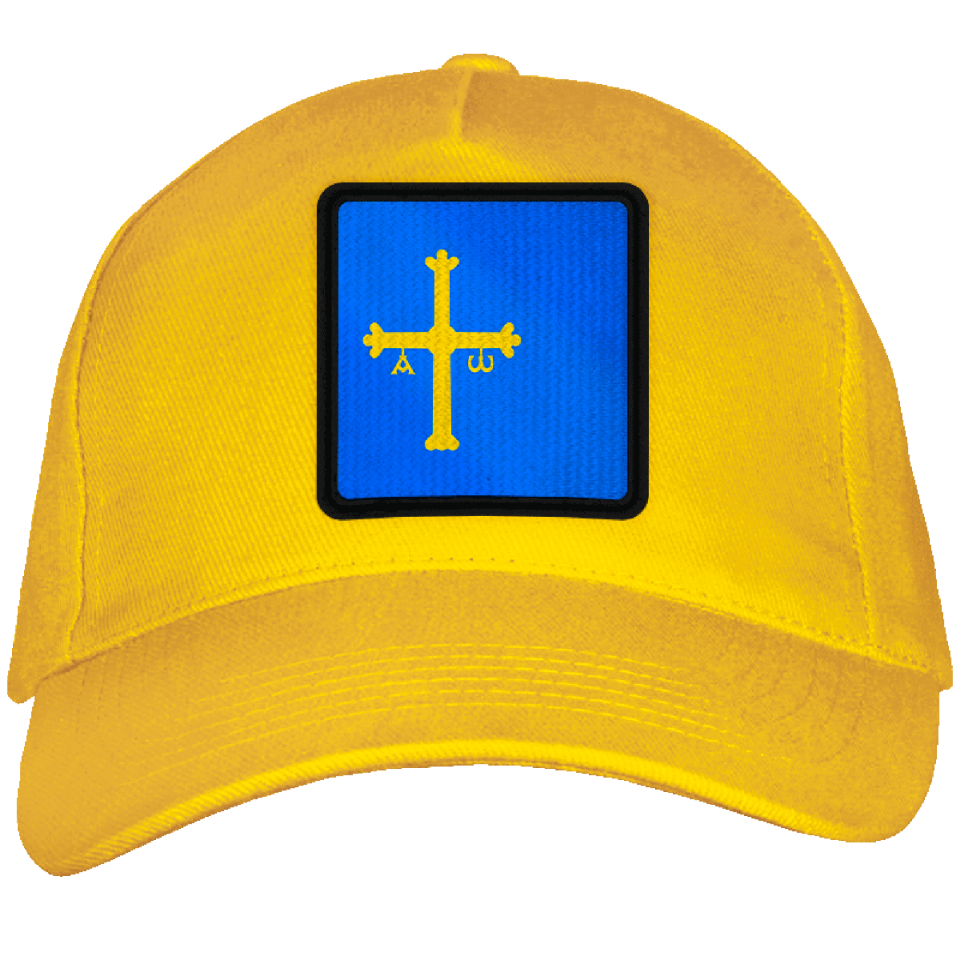 Gorra adulto con parche bandera Principado de Asturias