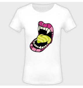 Camiseta mujer halloween: boca