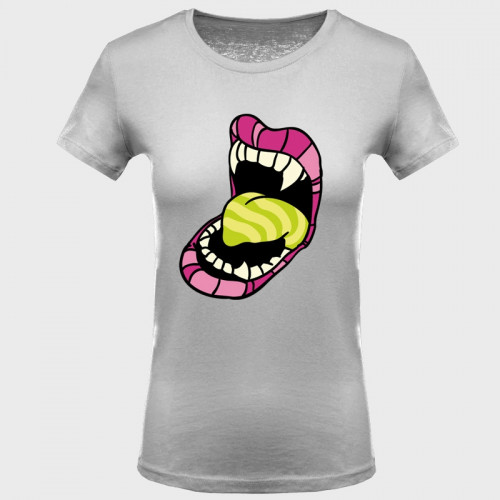 Camiseta mujer halloween: boca