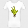 Camiseta mujer halloween: mano