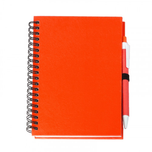 Cuaderno hoja blanca A5 con boli personalizado