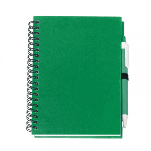 Cuaderno hoja blanca A5 con boli personalizado