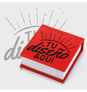 Bloc de notas hoja blanca personalizado