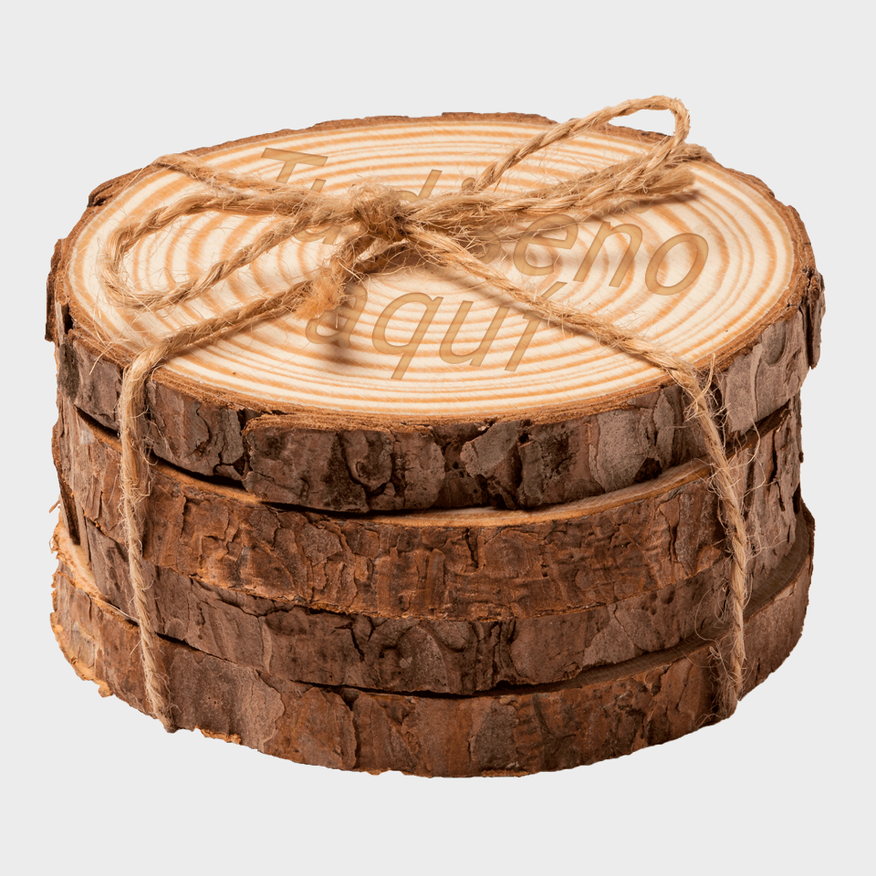 Set de 4 posavasos PINEA personalizado