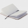 Libreta corcho A6 tipo moleskine hoja blanca personalizada